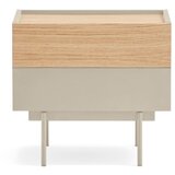 Teulat Svijetlo sivi/u prirodnoj boji noćni ormarić u dekoru hrasta Otto – | shoptok.hr