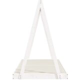  Otroški posteljni okvir bel 90x200 cm trdna borovina, (20787738) | Shoptok.si