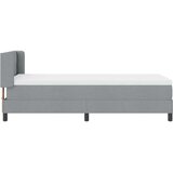  s opruga kutije Svijetlo siva 200 x 90 cm tkanina | shoptok.hr