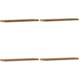  Zidne police 4 kom boja hrasta 40x10x1,5 cm konstruirano drvo | shoptok.hr