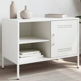 Furnova TV omarica bela 68x39x50,5 cm jeklo, (21924587) Cene