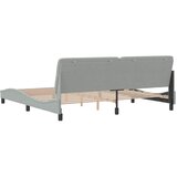  Okvir za krevet bez madraca svjetlosivi 200 x 200 cm baršunasti | shoptok.hr