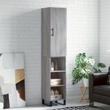 vidaXL Visoka omara siva sonoma 34,5x34x180 cm inženirski les | Shoptok.si