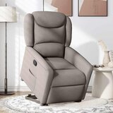 Maison Chic Naslanjač - Relax naslanjač s funkcijo vstajanja taupe blago, (22042170) | Shoptok.si