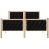  Konstrukcija postelje Črna 140 x 190 cm Masivno borovo les, (5000084735) | Shoptok.si