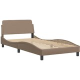  Krevet s madracem boja cappuccina 100 x 200 cm od umjetne kože | shoptok.hr