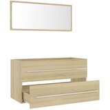  2-dijelni set kupaonskog namještaja boja hrasta sonome iverica | Eponuda.com