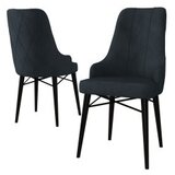Hanah home Neta set stolica, 46x95x42 cm, 4 dijela, antracit-crna | Eponuda.ba