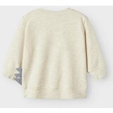 name it Majica 'NBMNIXEN' ecru / čokolada / bazaltno siva | Shoptok.si