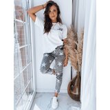 DStreet Spodnie damskie STARS szare | shoptok.hr