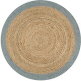 Ručno rađeni tepih od jute s maslinastozelenim rubom 90 cm | shoptok.hr
