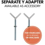 Hauck zaštitna ograda Open N Stop 2 (75 - 80 cm) - Bijela | shoptok.hr