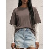 Sinsay Pamučna dvostruka bluza s čipkastim ukrasom | shoptok.hr