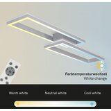 BRILO led rgbw prigušiva stropni luster frame 2xLED/21W/230V 2700-6500K+ sa daljinskim upravljačem | Eponuda.com