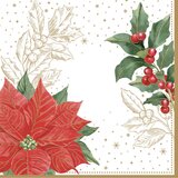 EASY LIFE,Outlet Easy Life Poinsettia&Berries serviete | Shoptok.si