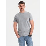 Ombre Cotton t-shirt printed on chest and back - gray | Shoptok.si