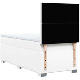  Krevet s oprugama i madracem bijeli 100x200 cm od umjetne kože | shoptok.hr
