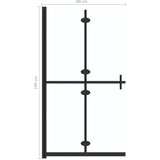 vidaXL Sklopiva pregrada za tuširanje prozirna ESG staklo 80 x 190 cm | shoptok.hr