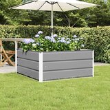 Cvetlično korito Svetlo siva 100 x 100 x 45 cm Jeklo, (5000207456) | Shoptok.si
