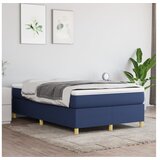  Box spring posteljni okvir modra 120x200 cm blago | Shoptok.si