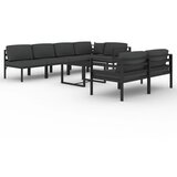  The Living Store Vrtna sedežna garnitura 8-delna z blazinami aluminij antracit - Vrtna Sedežna Garnitura, (21461245) | Shoptok.si