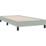 Box Spring krevet s madracem svijetlo sivi 80x210 cm baršun | shoptok.hr