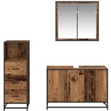 vidaXL set namještaja za kupaonicu 3 pcs staro drvo 90 x 33 x 60 cm | shoptok.hr