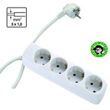 Mitea_Electric Priključnica 16A 250V 3680W 3x1.0mm2 prenosna nerastavna četvorostruka (produžni kabl) ME-PKL4-1.5M DZ Cene