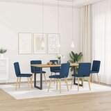  Jedilni stoli 6 kosov modro blago, (21822176) | Shoptok.si