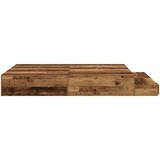 Postelja z dodatnim prostorom za shranjevanje Stari les 140x200 cm, (22103337) | Shoptok.si