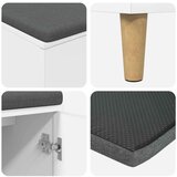  Haldna klop z blazino s shranjevanjem Bela 60 x 38 x 46 cm, (5000155652) | Shoptok.si