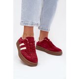 EVENTO Women's Suede Sneakers on Platform Bordeaux Sylviona | shoptok.hr