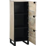 vidaXL Omare in policami za shranjevanje medijev Bela in črna | Shoptok.si