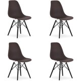 Brandless OSAKA stol kava / črne noge x 4, (22030832) | Shoptok.si