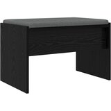  Klupa za hodnik s jastukom Crni hrast 63 x 38 x 40 cm | shoptok.hr