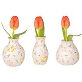 Sass & Belle Kremno bele vaze v kompletu 3 ks iz kamenine (višina 10 cm) Ditsy Floral – | Shoptok.si