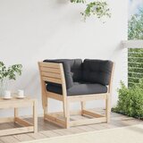  Vrtna sofa od masivne borovine s naslonima za ruke i jastucima | shoptok.hr