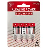 BAUHAUS Alkalna baterija Power (Mignon AA, Alkalijski (mangan), 1,5 V, 4 kos) | Shoptok.si