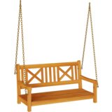 vidaXL Klop za swinging za 2 osebi 110x56x58 cm iz trdnega akacijevega lesa | Shoptok.si