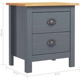  Nočna omarica Hill siva 46x35x49,5 cm trdna borovina, (20623972) | Shoptok.si