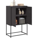 vidaXL Visoka komoda crna 68,5 x 38,5 x 107 cm čelična | shoptok.hr