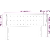  Uzglavlje s ušima tamnozeleno 147x23x78/88 cm baršunasto | shoptok.hr