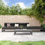 Maison Chic Seti vrtnega pohištva - Vrtna garnitura - Vrtni pohištvo set 4-delna siva trdna borovina, (21810183) | Shoptok.si