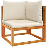  Vrtna sofa kutna s jastucima drvo akacije i ratana Smeđa | Shoptok.si
