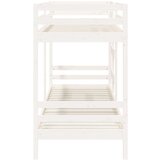 Krevet na kat bijeli 90 x 190 cm od masivne borovine | shoptok.hr