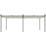  Pergola s pomičnim krovom krem 589x292x230 cm | shoptok.hr