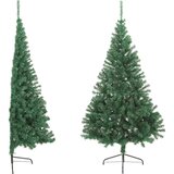  Umjetna polovica božićnog drvca sa stalkom zelena 210 cm PVC | Eponuda.com