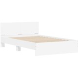  Okvir za krevet s uzglavljem i LED bijeli 135x190 cm | shoptok.hr