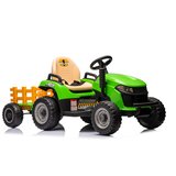 Traktor na akumulator s prikolicom BBH-030 - zeleni | Shoptok.si