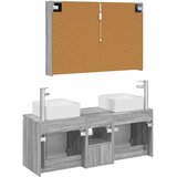  Set ormarića za kupaonicu 4 pcs Siva Sonoma Konstruirano drvo | shoptok.hr